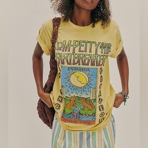 Tom Petty Junkfood Yellow Tee